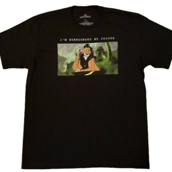 The Lion King Scar Short Sleeve Top Disney Villain - Picture 1 of 3